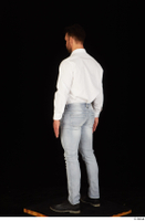  Larry Steel black shoes business dressed jeans standing white shirt whole body 0004.jpg